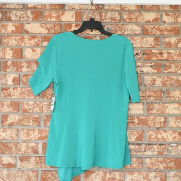 Chaus New York Green Top - Picture 3 of 6